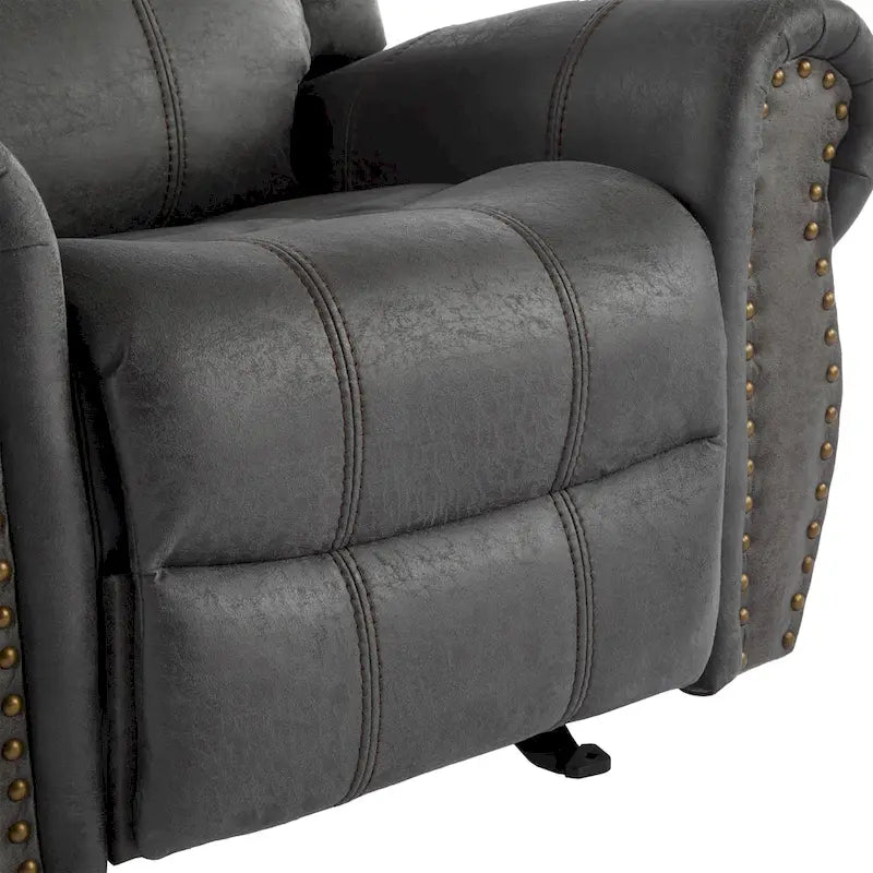 Bonded Leather Glider Recliner