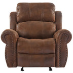 Bonded Leather Glider Recliner