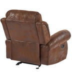 Bonded Leather Glider Recliner