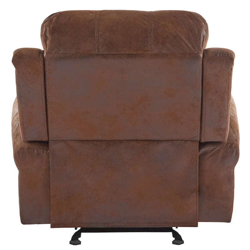 Bonded Leather Glider Recliner