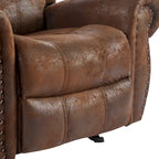 Bonded Leather Glider Recliner
