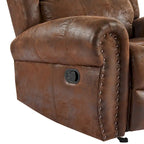Bonded Leather Glider Recliner