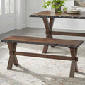 Live Edge Solid Wood Bench