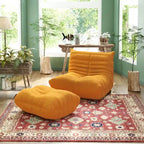 Sillón puf tipo sofá de suelo suave y cómodo para sala de estar