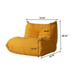 Sillón puf tipo sofá de suelo suave y cómodo para sala de estar