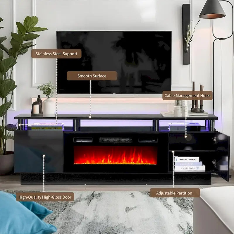Fireplace TV Stand with 36 Electric Fireplace