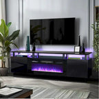 TV-meubel met open haard en elektrische haard van 36 inch
