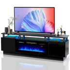 TV-meubel met open haard en elektrische haard van 36 inch