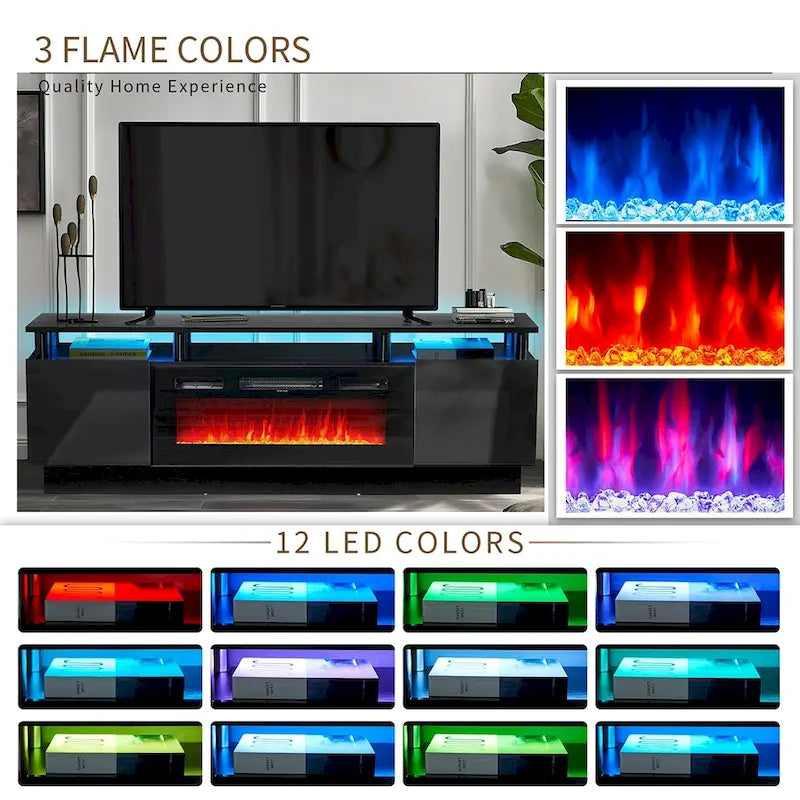 Fireplace TV Stand with 36 Electric Fireplace