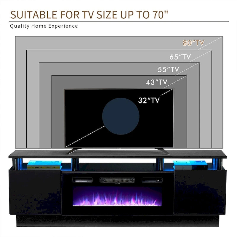 Fireplace TV Stand with 36 Electric Fireplace