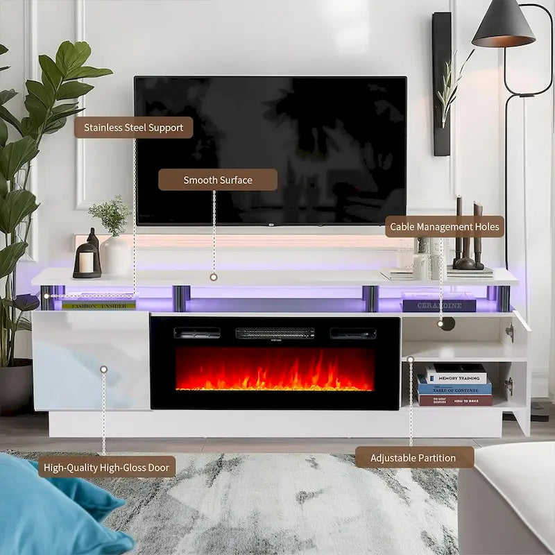 Fireplace TV Stand with 36 Electric Fireplace