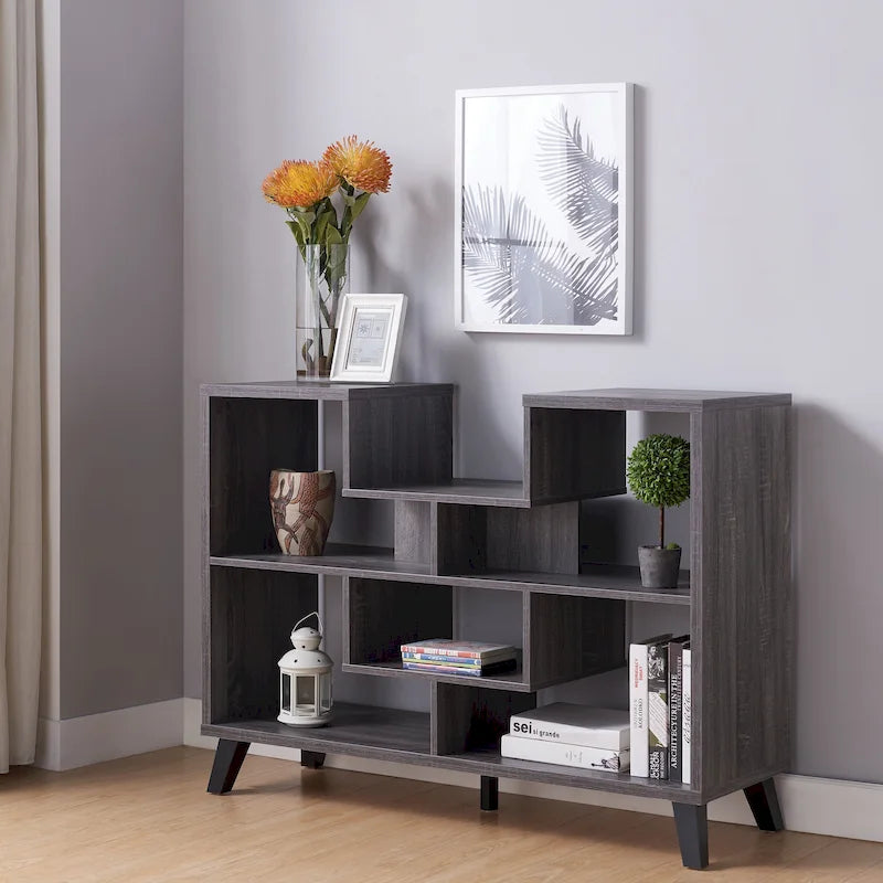 Modern 47-inch 6-Shelf Console Table