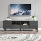 Stilvoller 70-Zoll-TV-Ständer mit marmorierter Oberseite - 70 Zoll breit