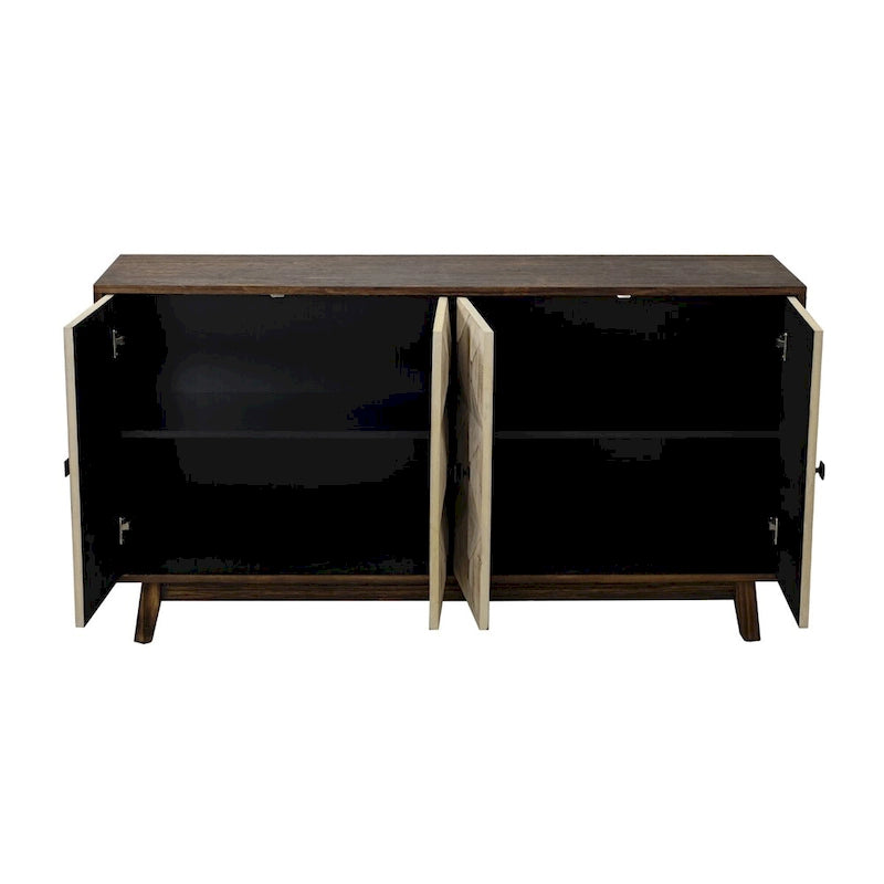 Doors Vintage Sideboard,Freestanding Sideboard Storage Cabinet