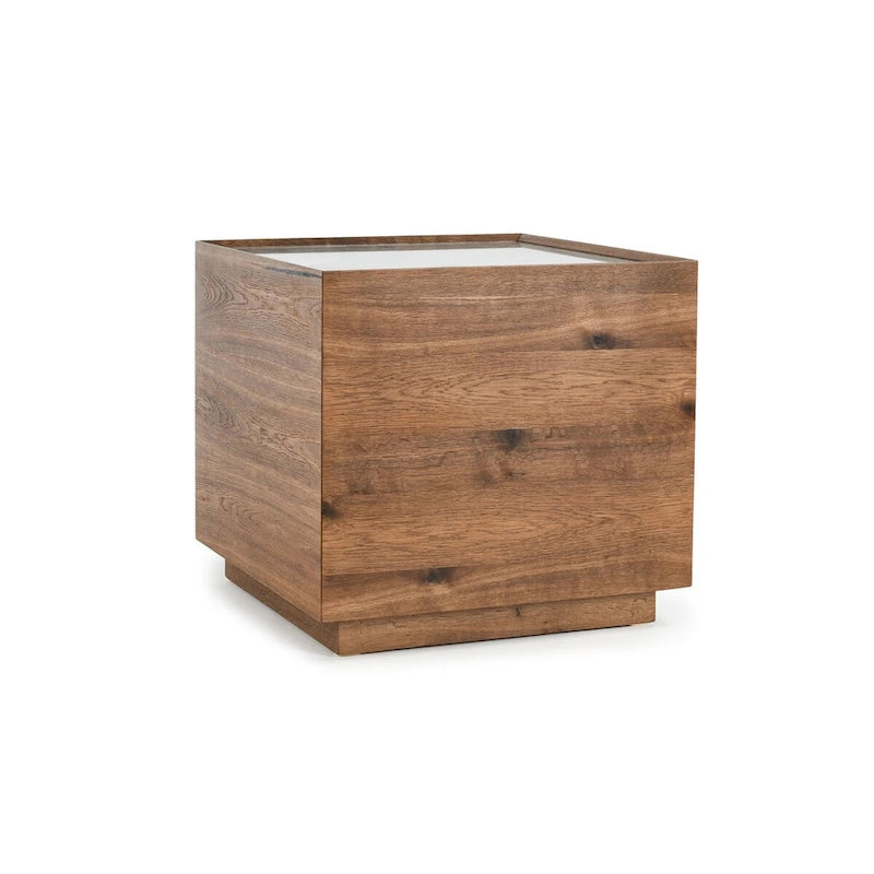 Brown Wood End Table