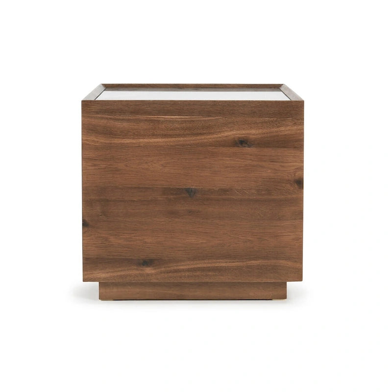 Brown Wood End Table