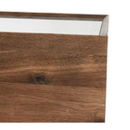 Tavolino laterale in legno marrone